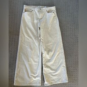 Banana Republic Cream High-Rise Pants